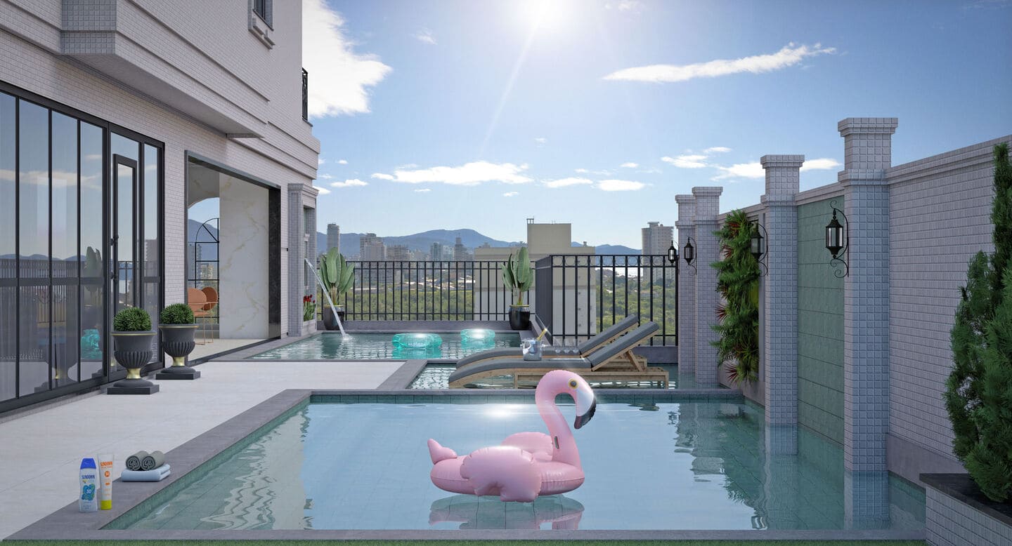 Render 1 do Belle Èpoque Residence em Porto Belo SC