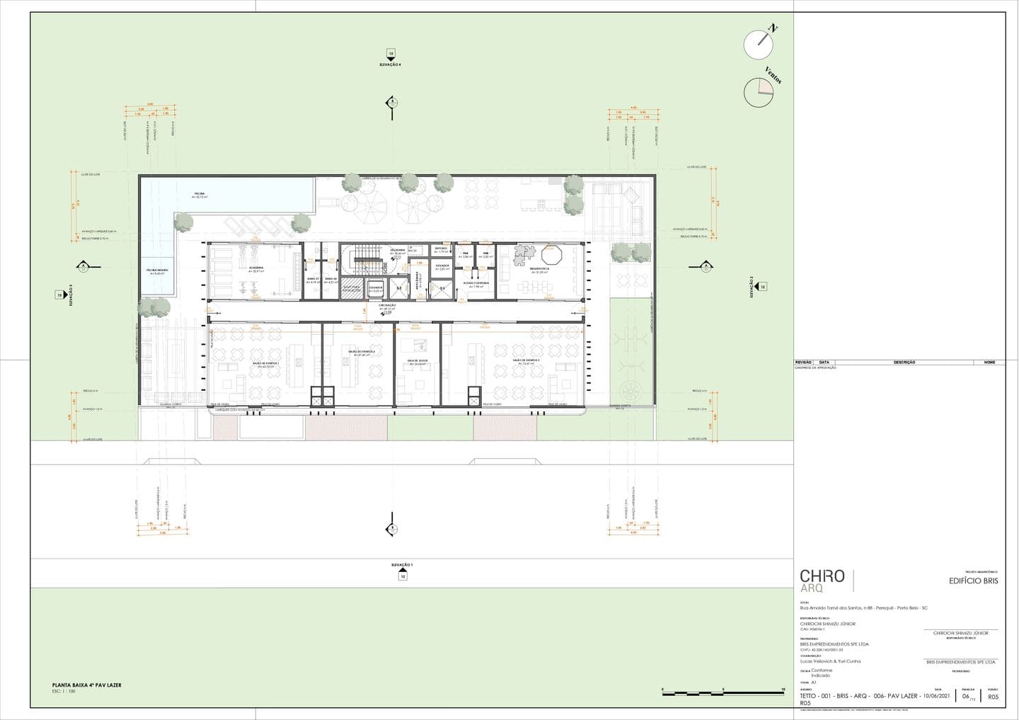 Planta 2 do Bris Residence em Porto Belo SC
