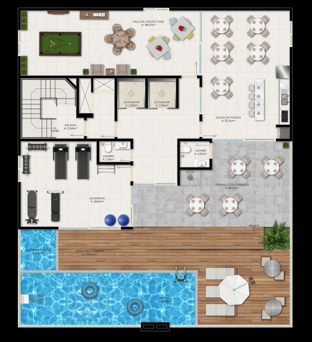 Planta 3 do Celebrare Residence em Porto Belo SC