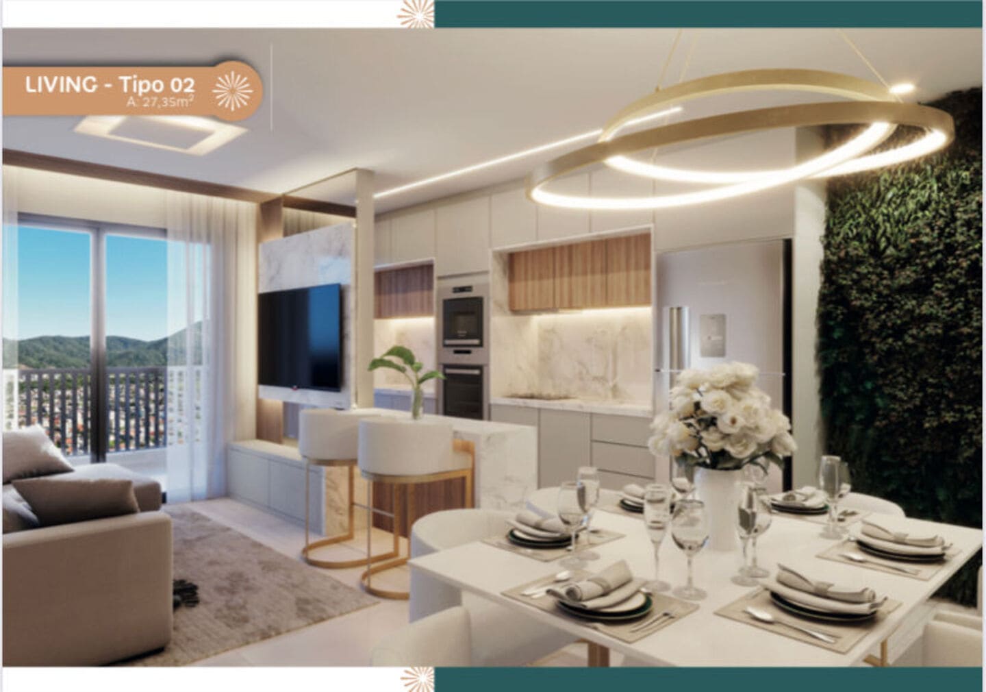 Render 2 do Celebrare Residence em Porto Belo SC