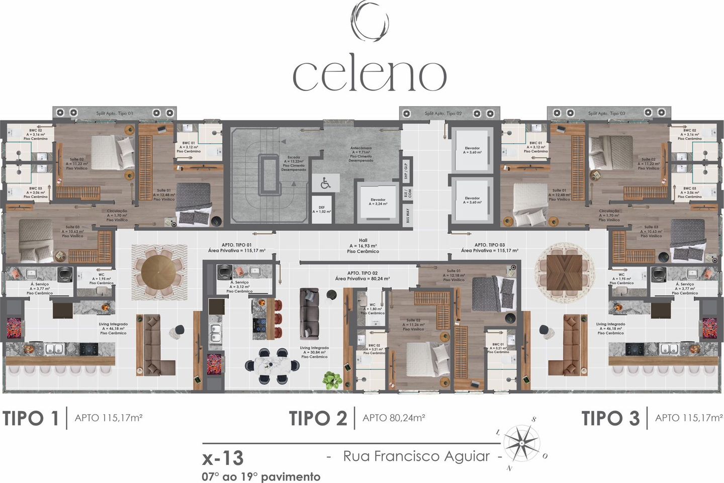Area de lazer 14 do Celeno Residence em Porto Belo SC