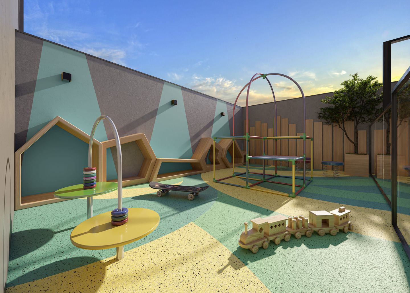 Area de lazer 5 do Celeno Residence em Porto Belo SC