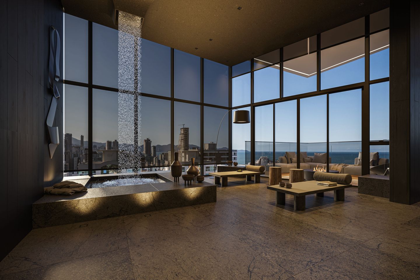 Area de lazer 4 do Celeno Residence em Porto Belo SC