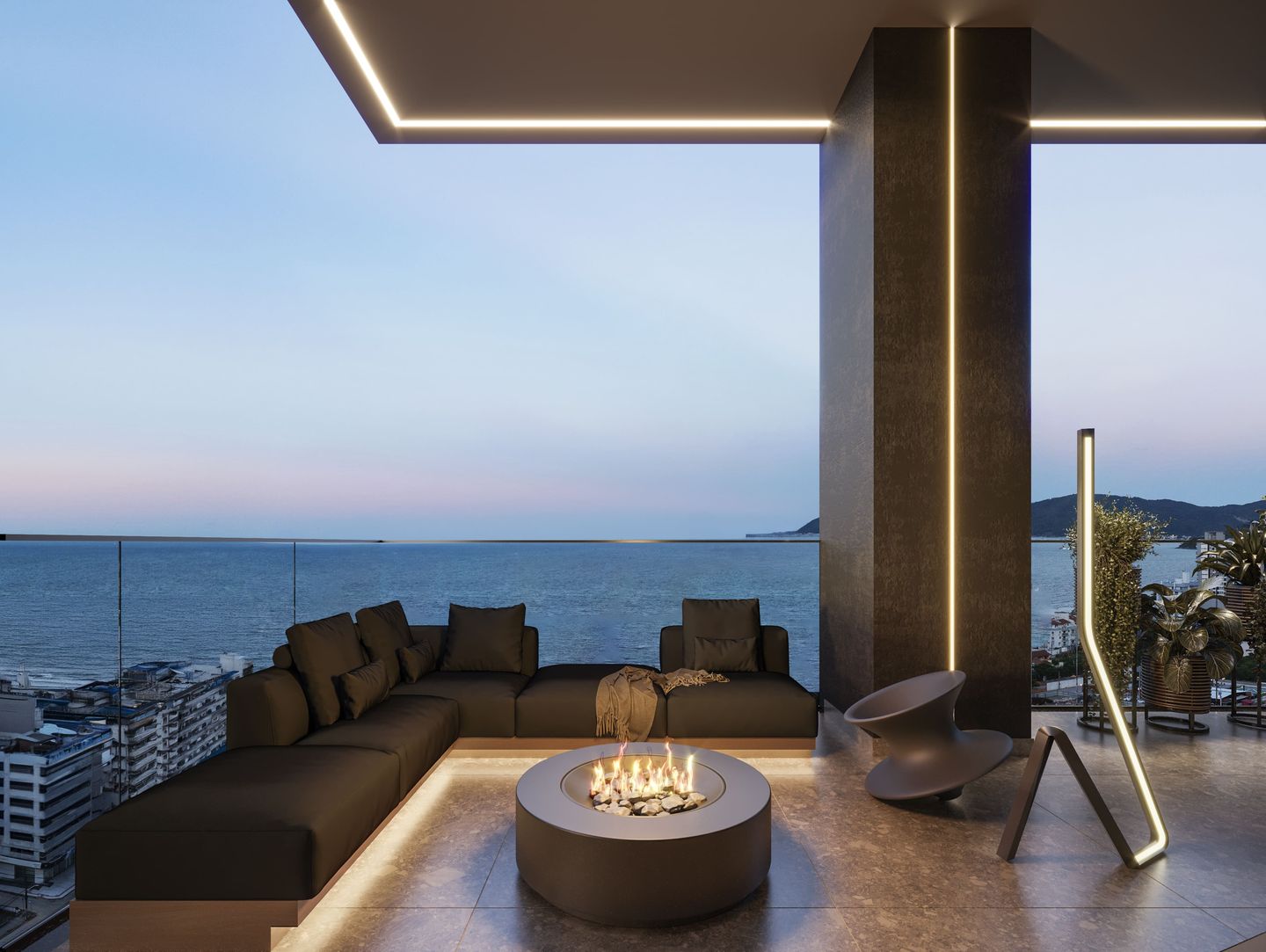 Area de lazer 1 do Celeno Residence em Porto Belo SC