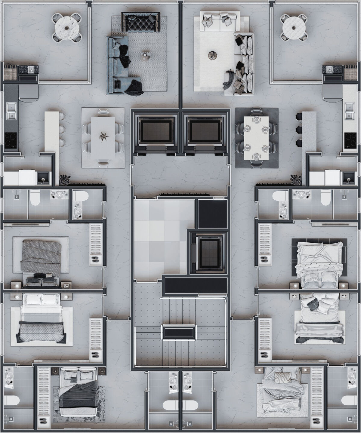 Render 9 do Córdoba Residence em Porto Belo SC