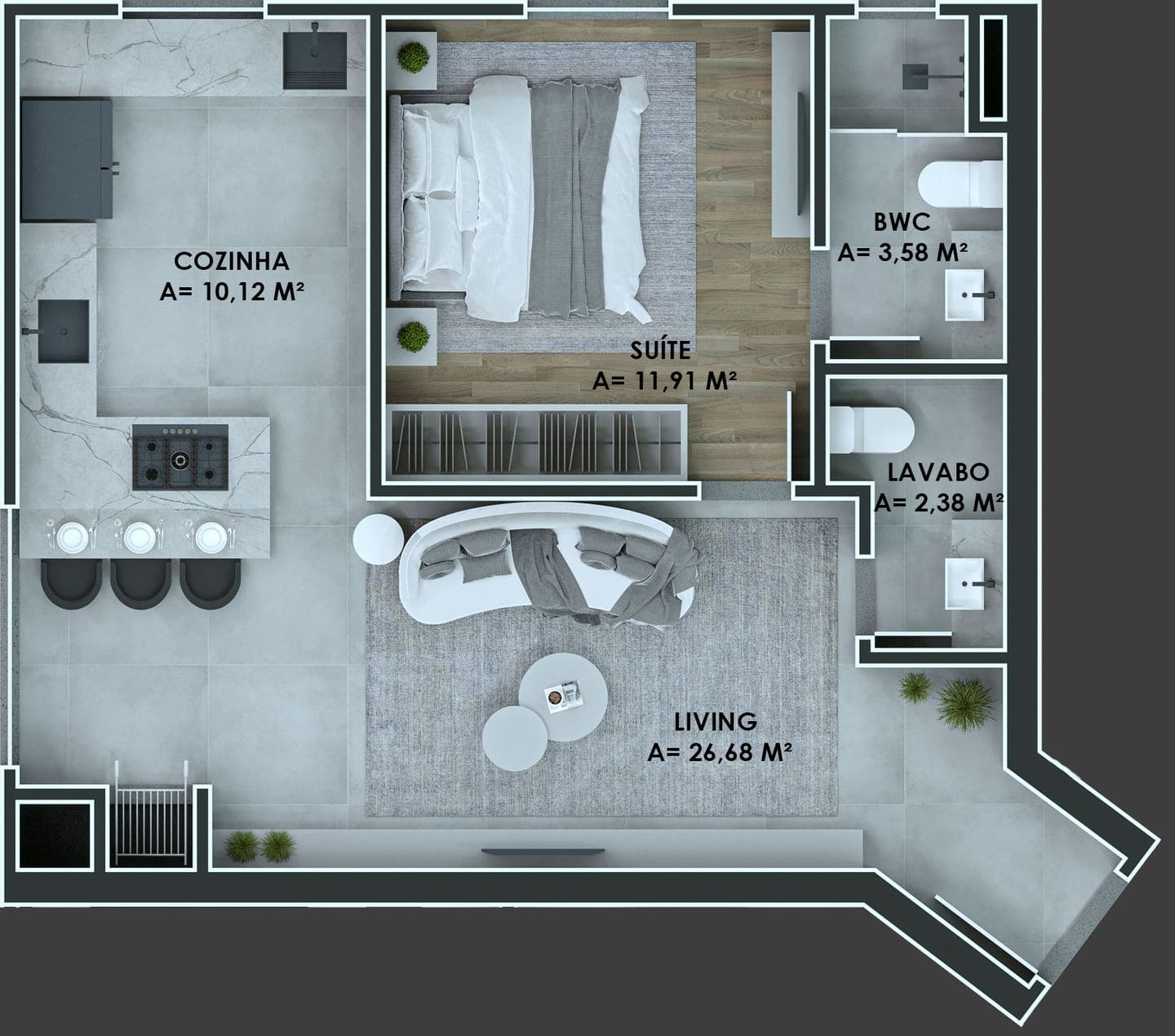 Planta 7 do Downtown Boulevard em Porto Belo SC