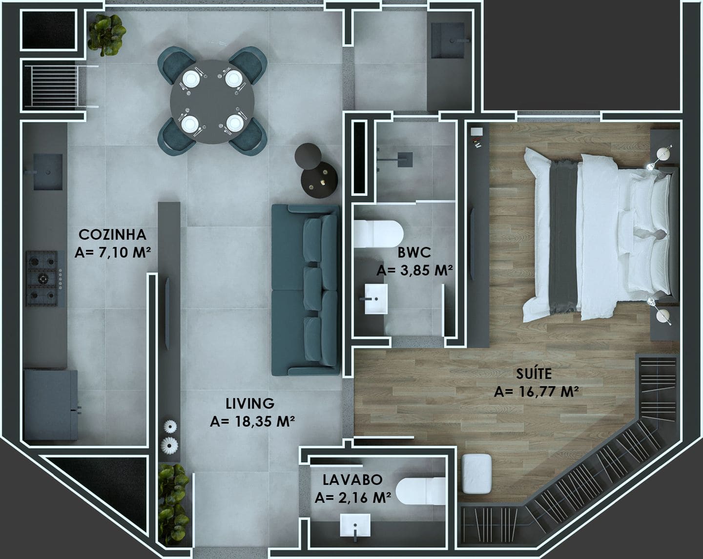 Planta 8 do Downtown Boulevard em Porto Belo SC