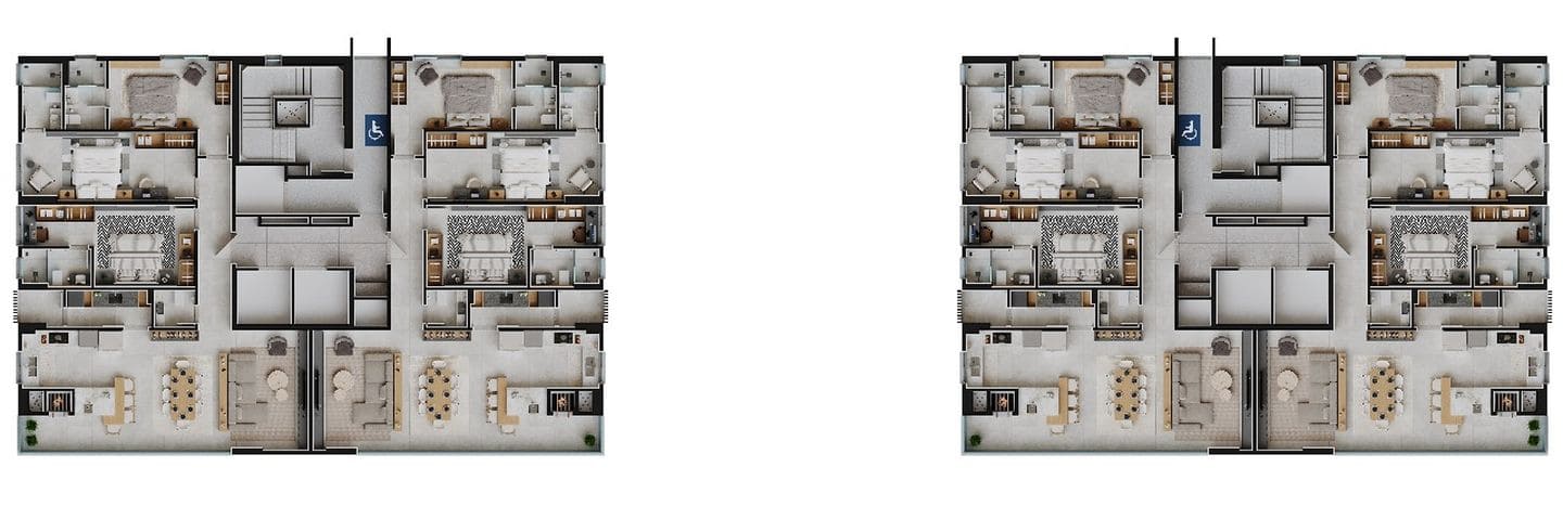 Render 30 do Dream Towers em Porto Belo SC