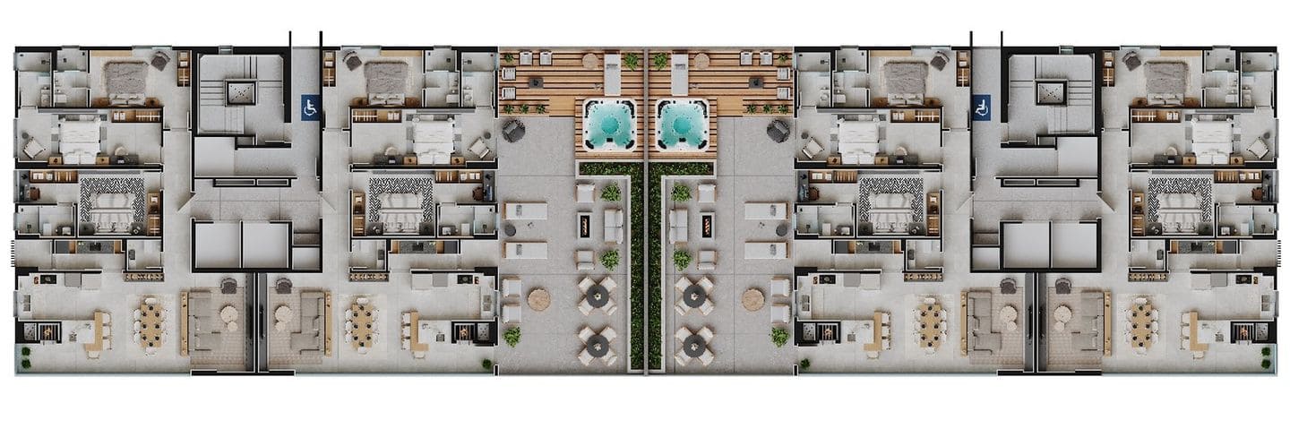 Render 31 do Dream Towers em Porto Belo SC
