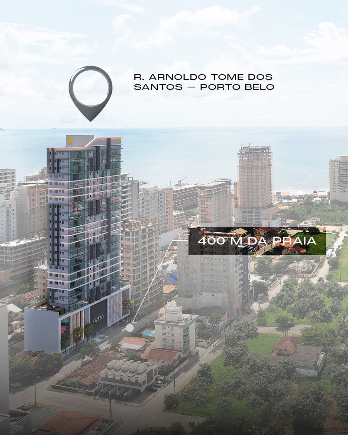 Render 4 do Edifício Ávira em Porto Belo SC