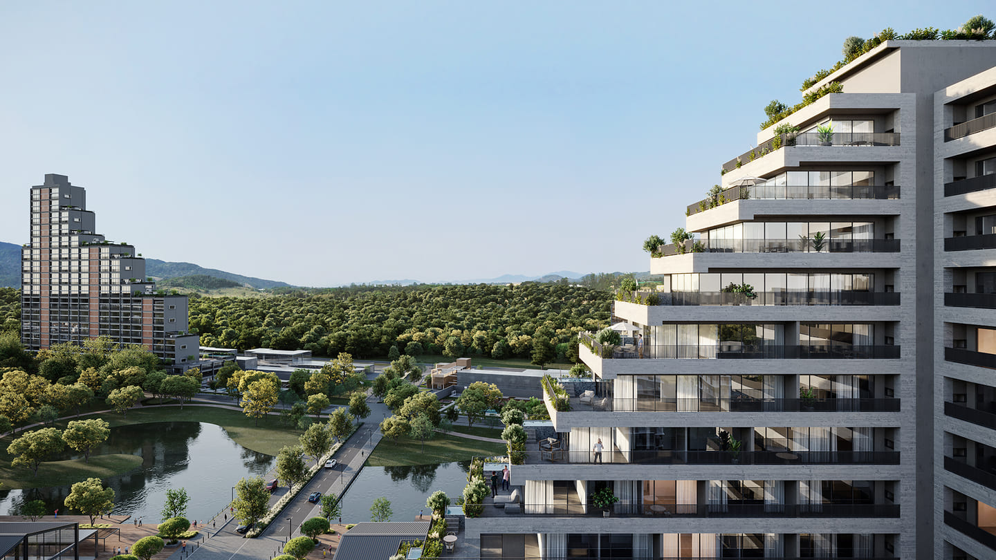 Render 2 do Edifício Vértice Vivapark em Porto Belo SC