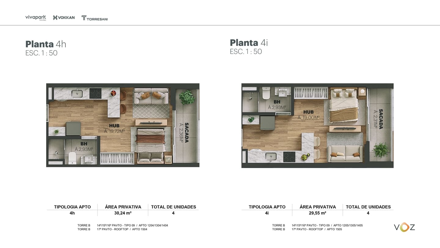 Planta 10 do Edifício Voz Vivapark em Porto Belo SC