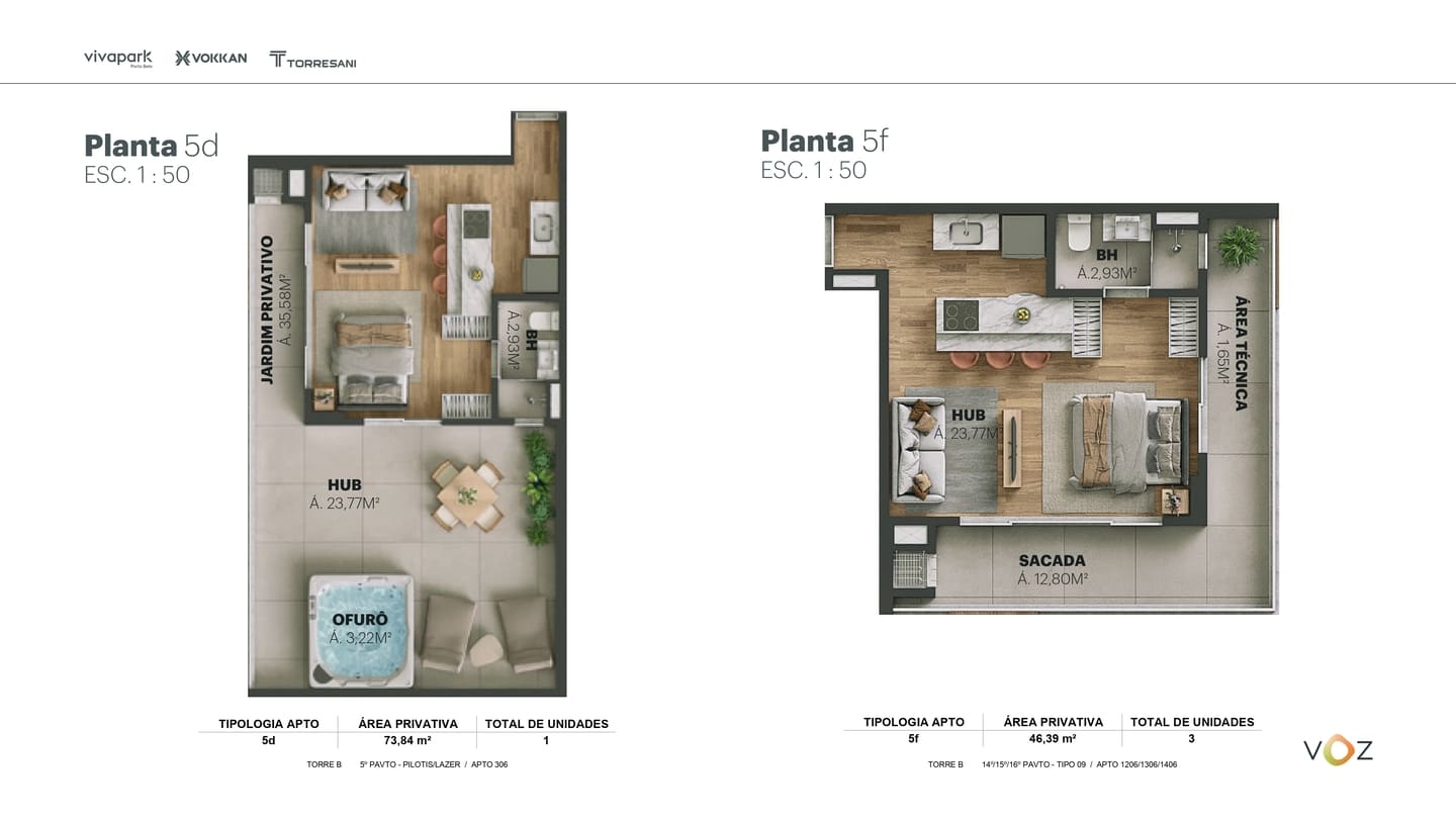 Planta 13 do Edifício Voz Vivapark em Porto Belo SC