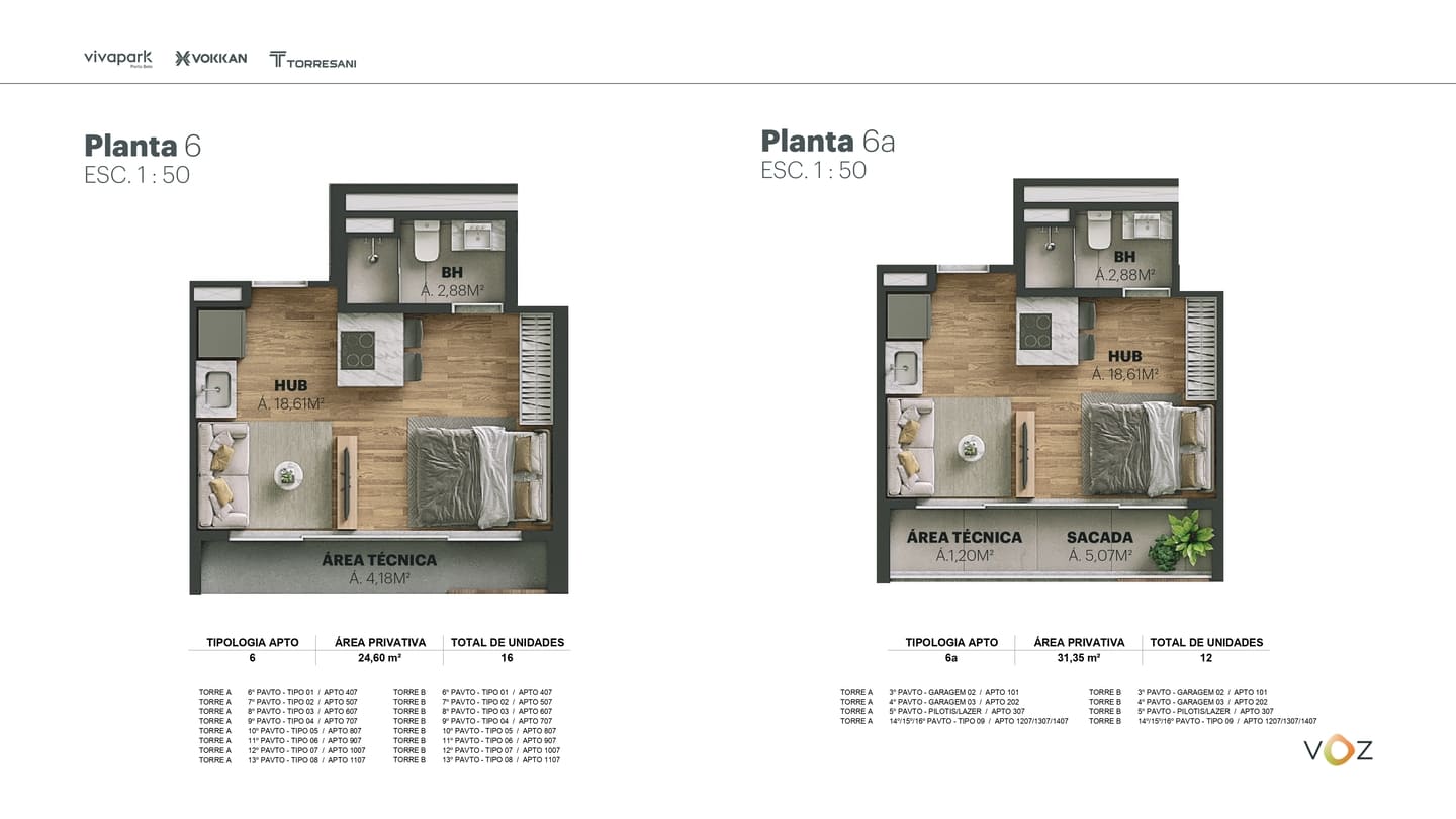 Planta 14 do Edifício Voz Vivapark em Porto Belo SC
