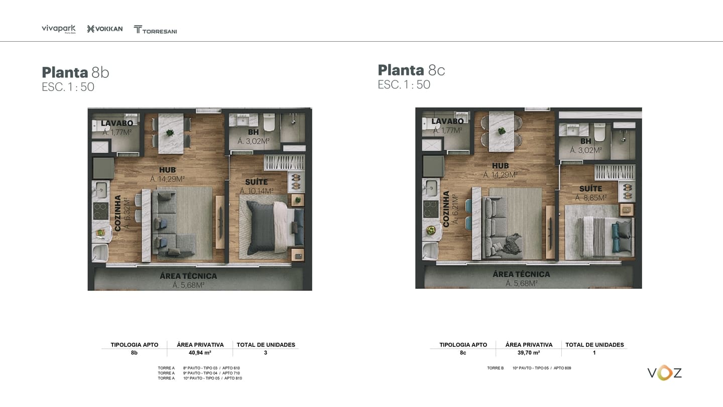 Planta 17 do Edifício Voz Vivapark em Porto Belo SC