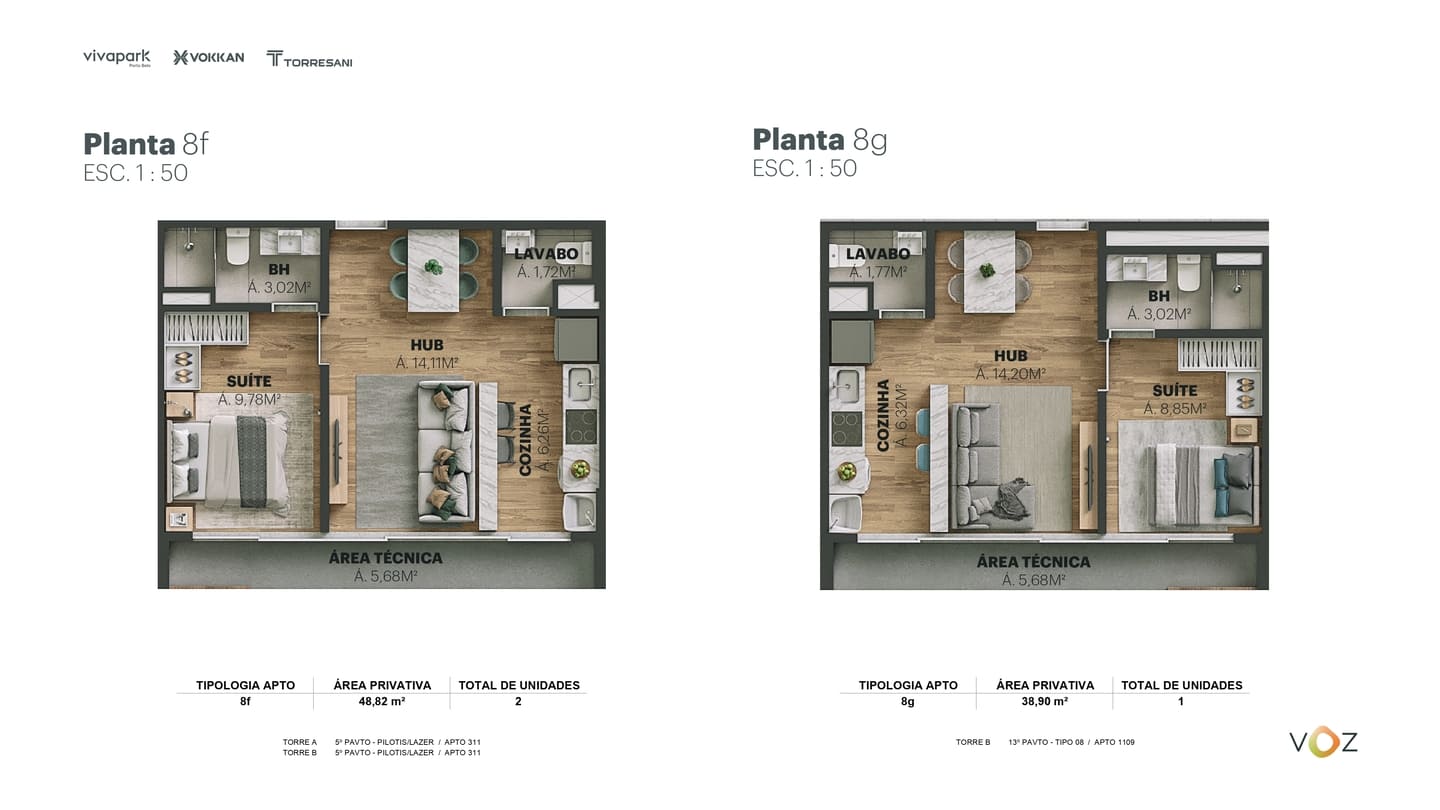 Planta 18 do Edifício Voz Vivapark em Porto Belo SC