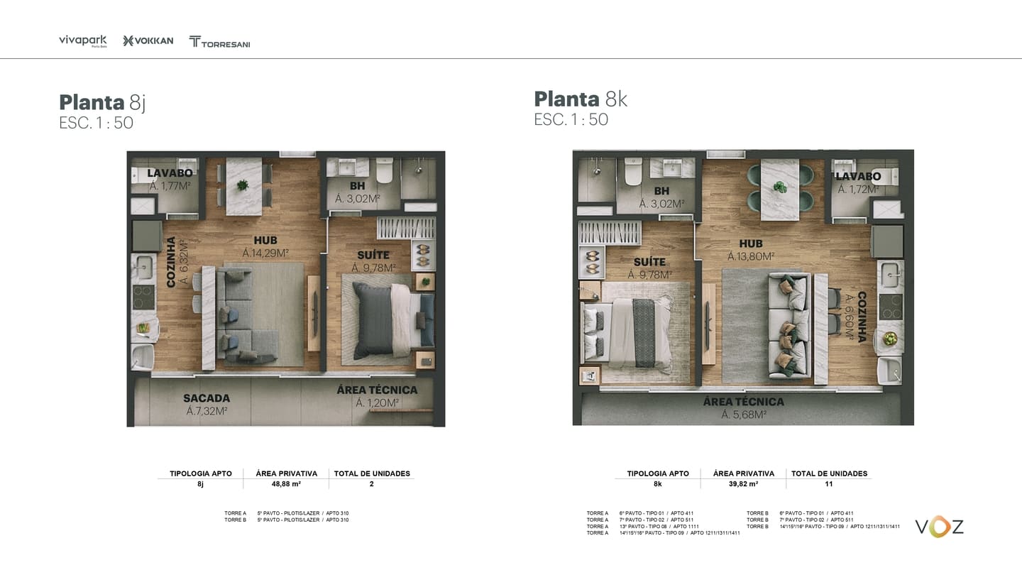 Planta 20 do Edifício Voz Vivapark em Porto Belo SC