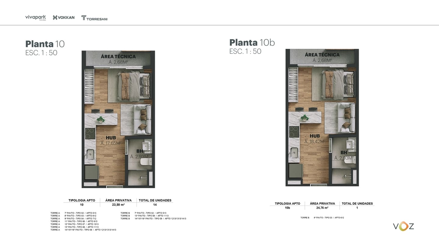 Planta 22 do Edifício Voz Vivapark em Porto Belo SC