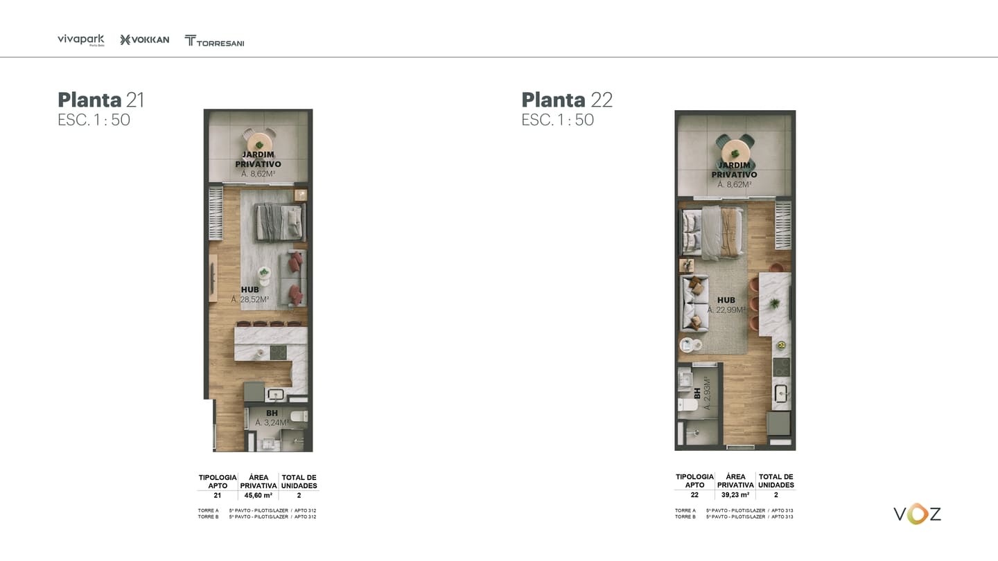 Planta 34 do Edifício Voz Vivapark em Porto Belo SC