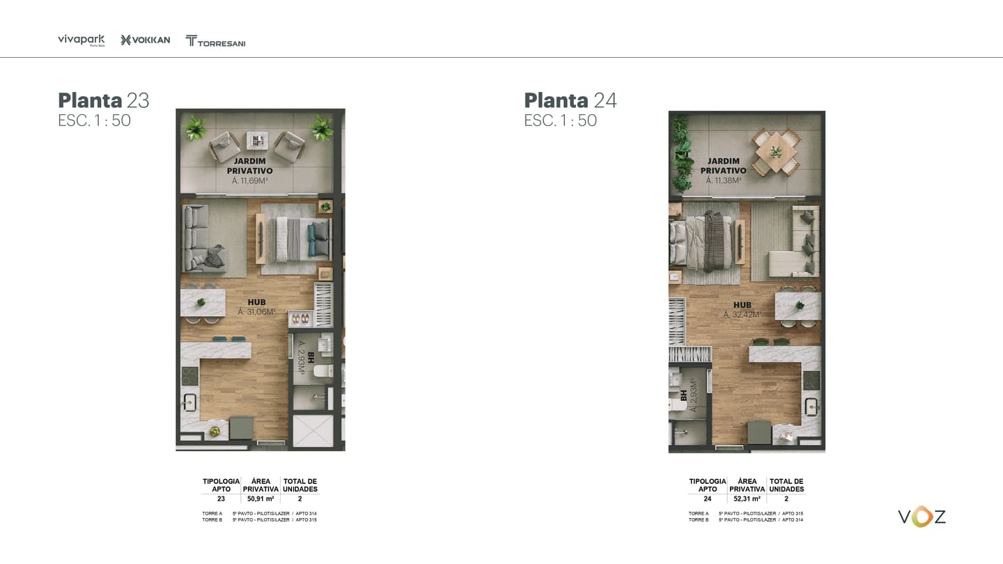 Planta 35 do Edifício Voz Vivapark em Porto Belo SC
