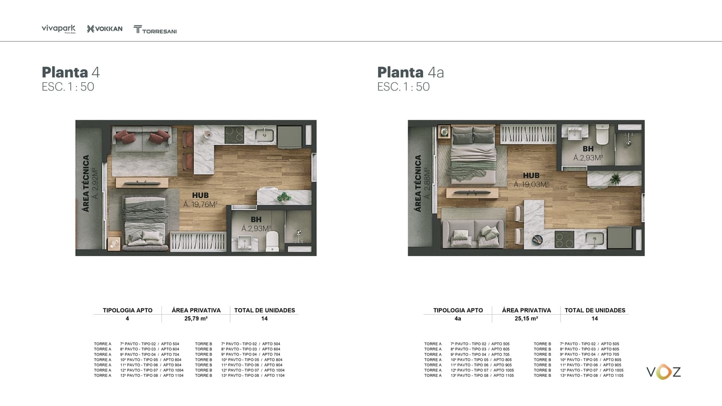 Planta 6 do Edifício Voz Vivapark em Porto Belo SC