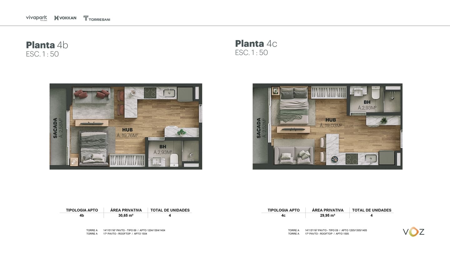 Planta 7 do Edifício Voz Vivapark em Porto Belo SC