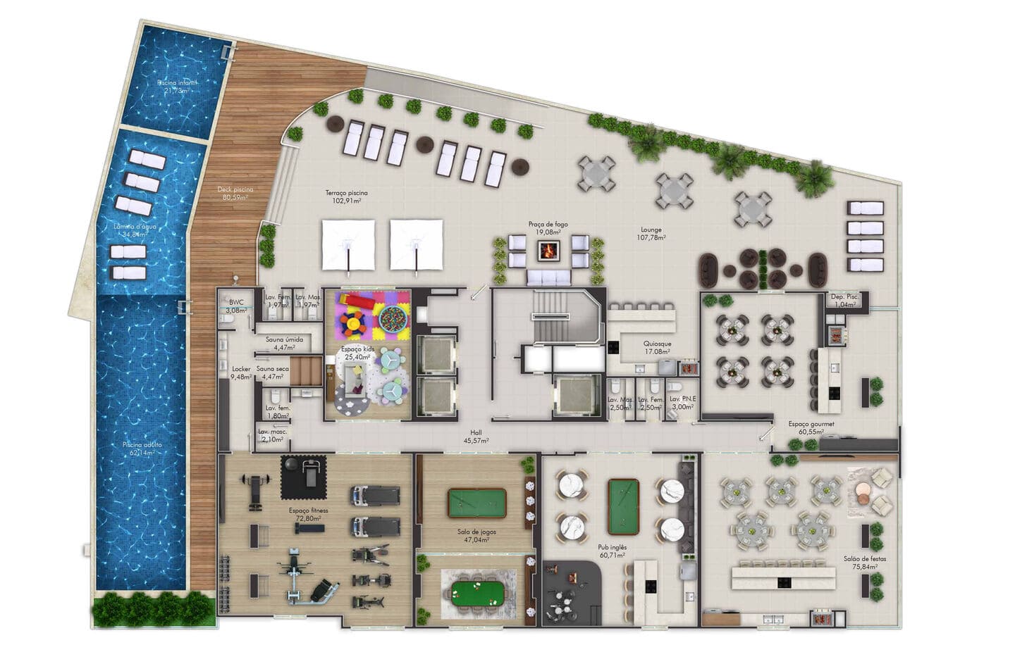 Planta 2 do El Chai Residence em Porto Belo SC