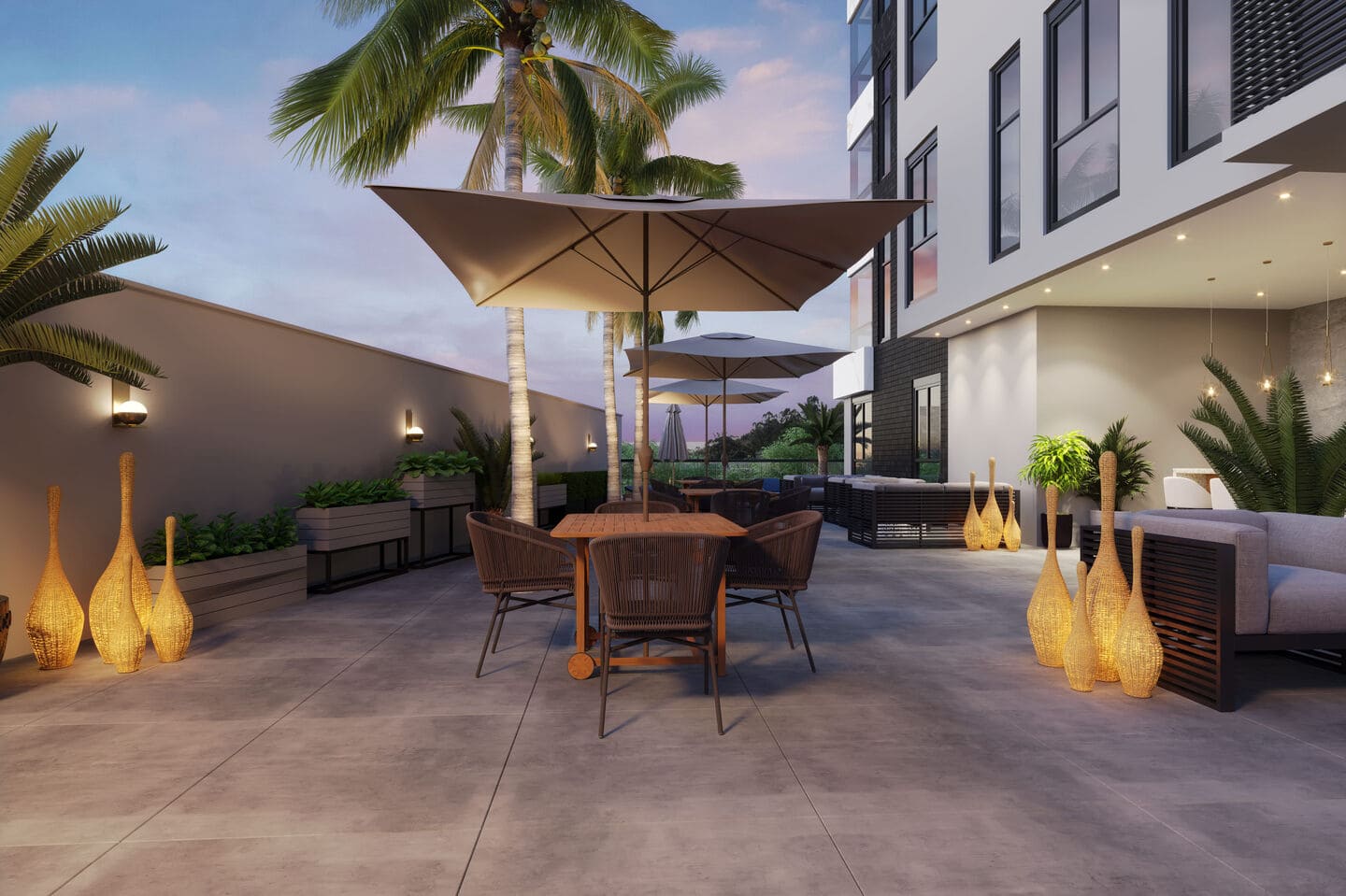 Area de lazer 1 do El Chai Residence em Porto Belo SC