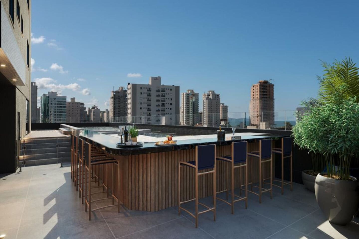 Area de lazer 2 do El Shaddai Residence em Porto Belo SC