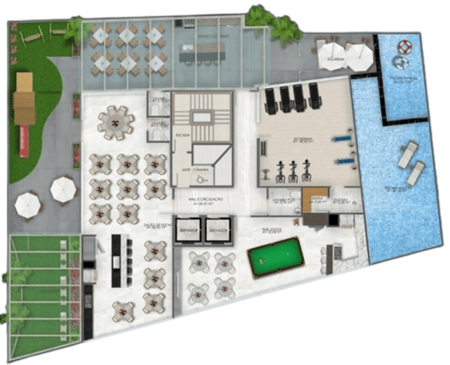 Planta 2 do Empire State Residence em Porto Belo SC