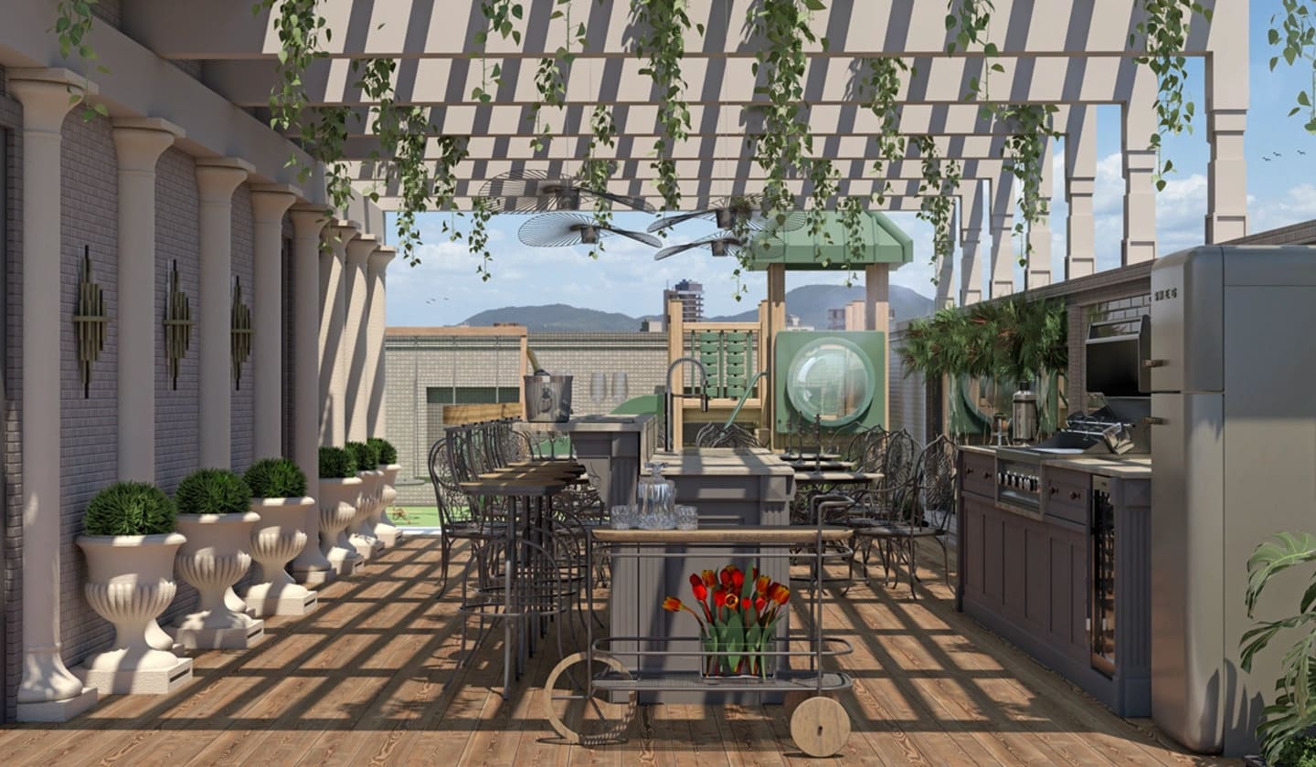 Render 1 do Empire State Residence em Porto Belo SC