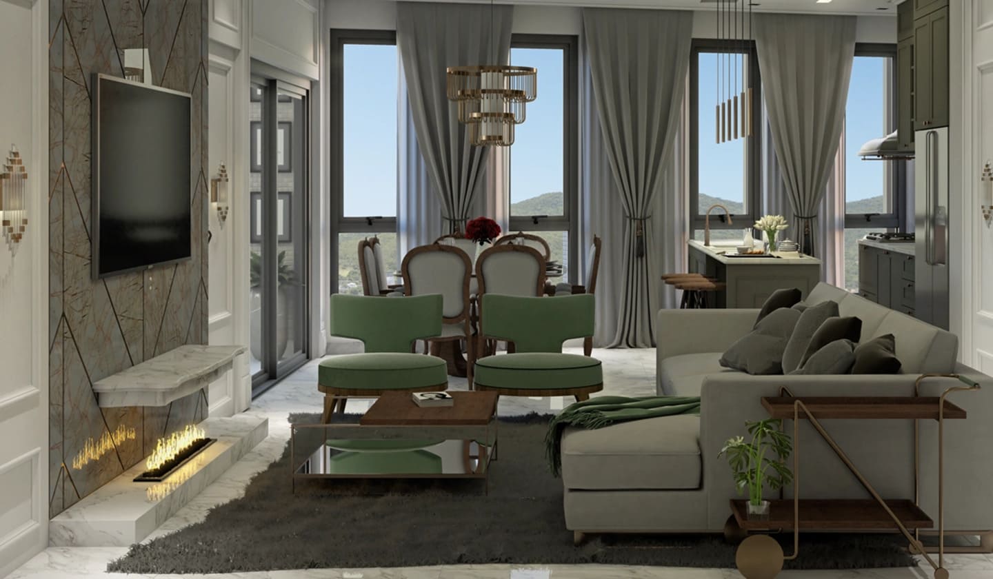 Render 2 do Empire State Residence em Porto Belo SC