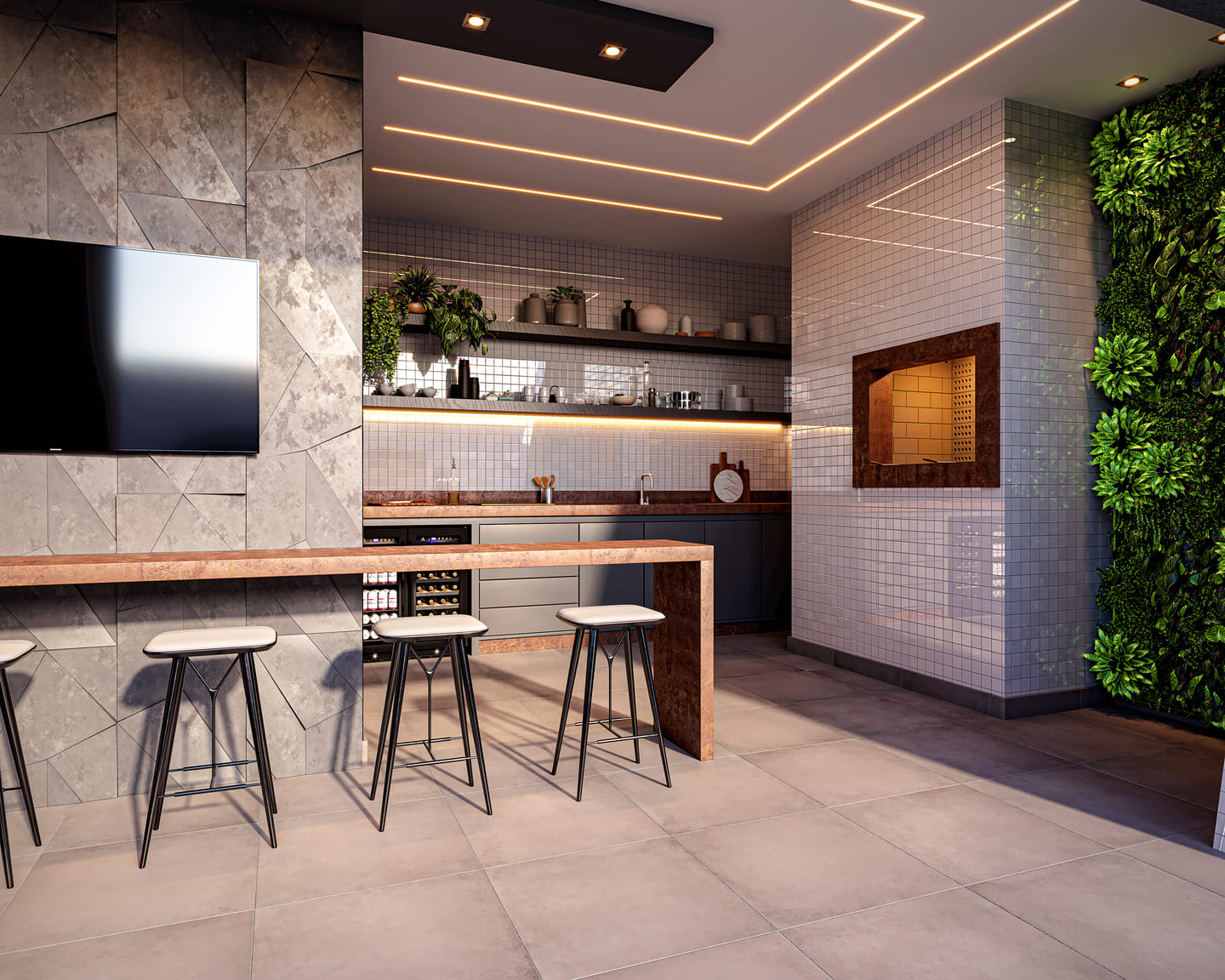 Render 4 do Firenze Tower em Porto Belo SC