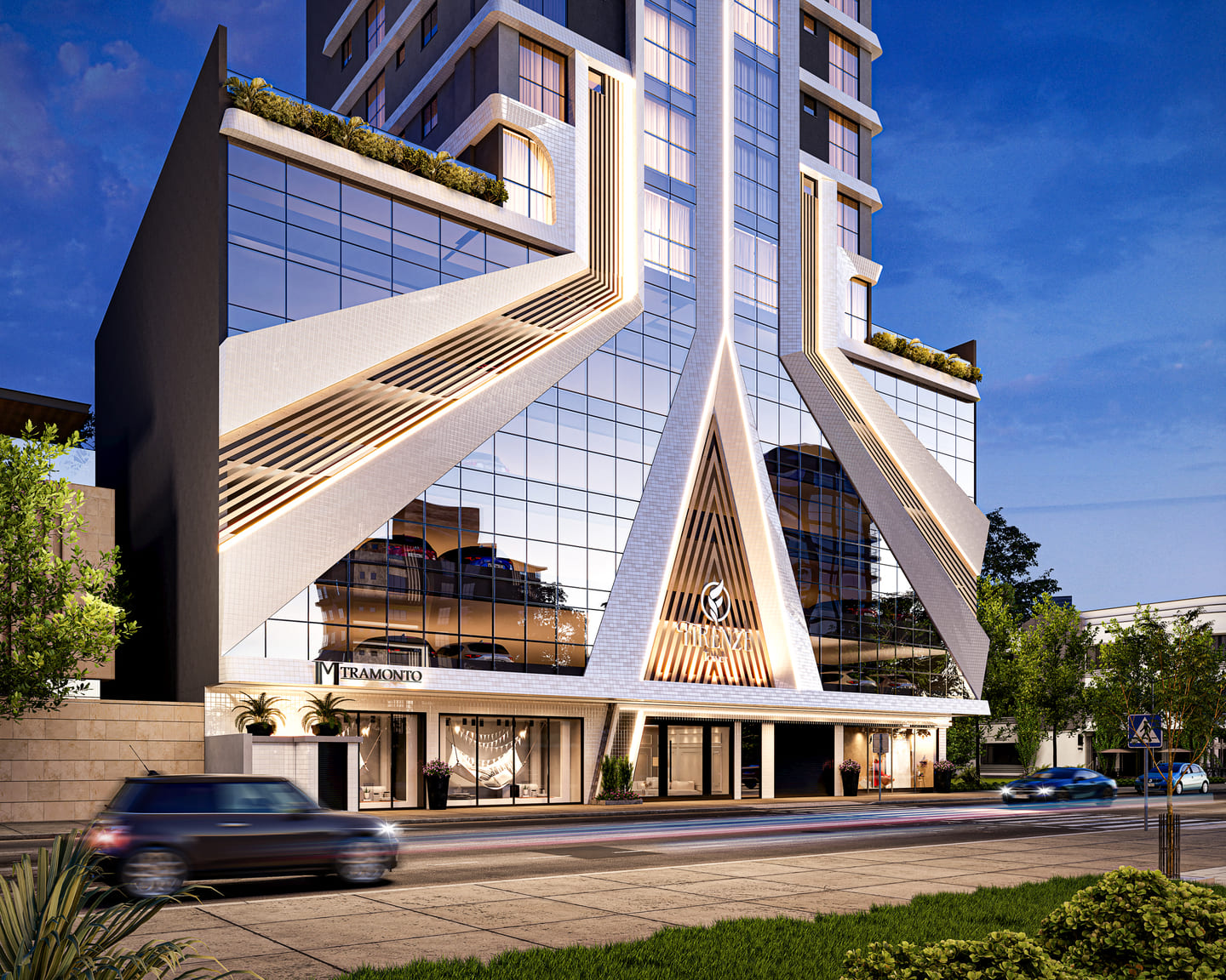 Render 1 do Firenze Tower em Porto Belo SC