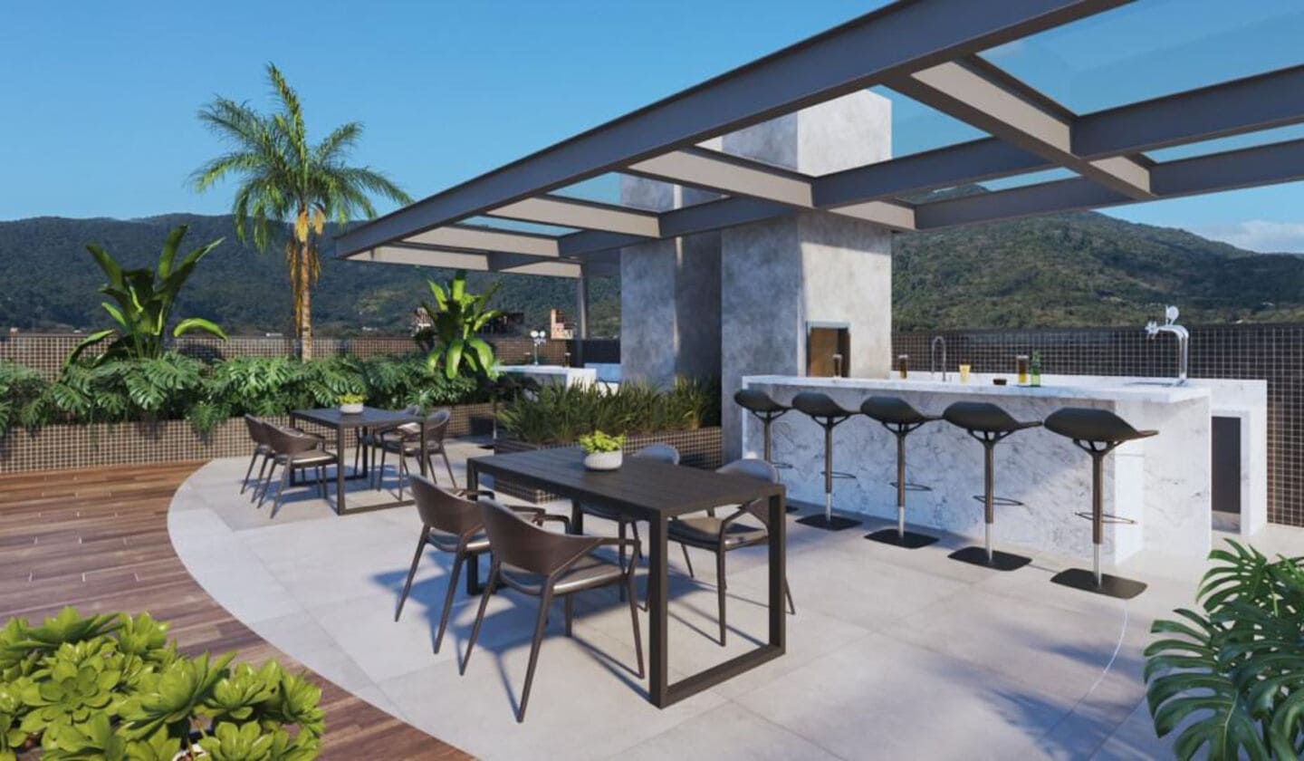 Area de lazer 1 do Freeport Apartaments em Porto Belo SC