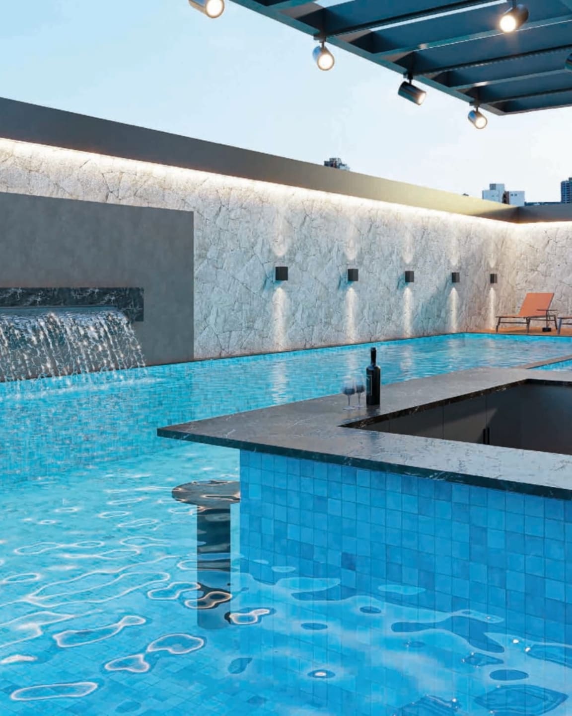 Render 1 do Gibraltar Tower Residence em Porto Belo SC