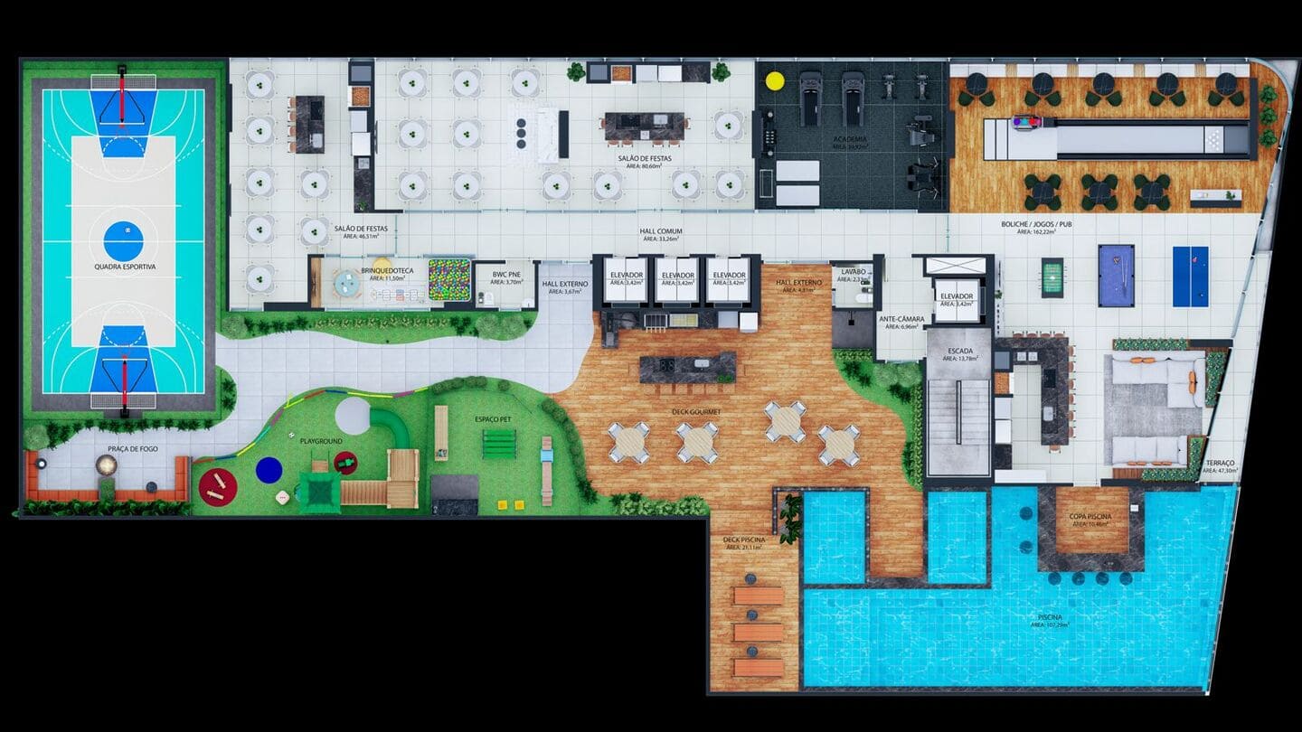 Planta 9 do Gibraltar Tower Residence em Porto Belo SC