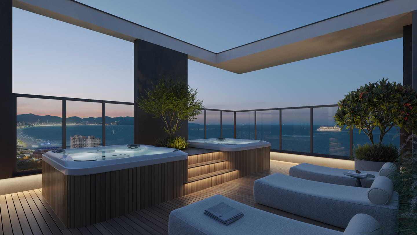 Render 1 do Gran Paradiso em Porto Belo SC