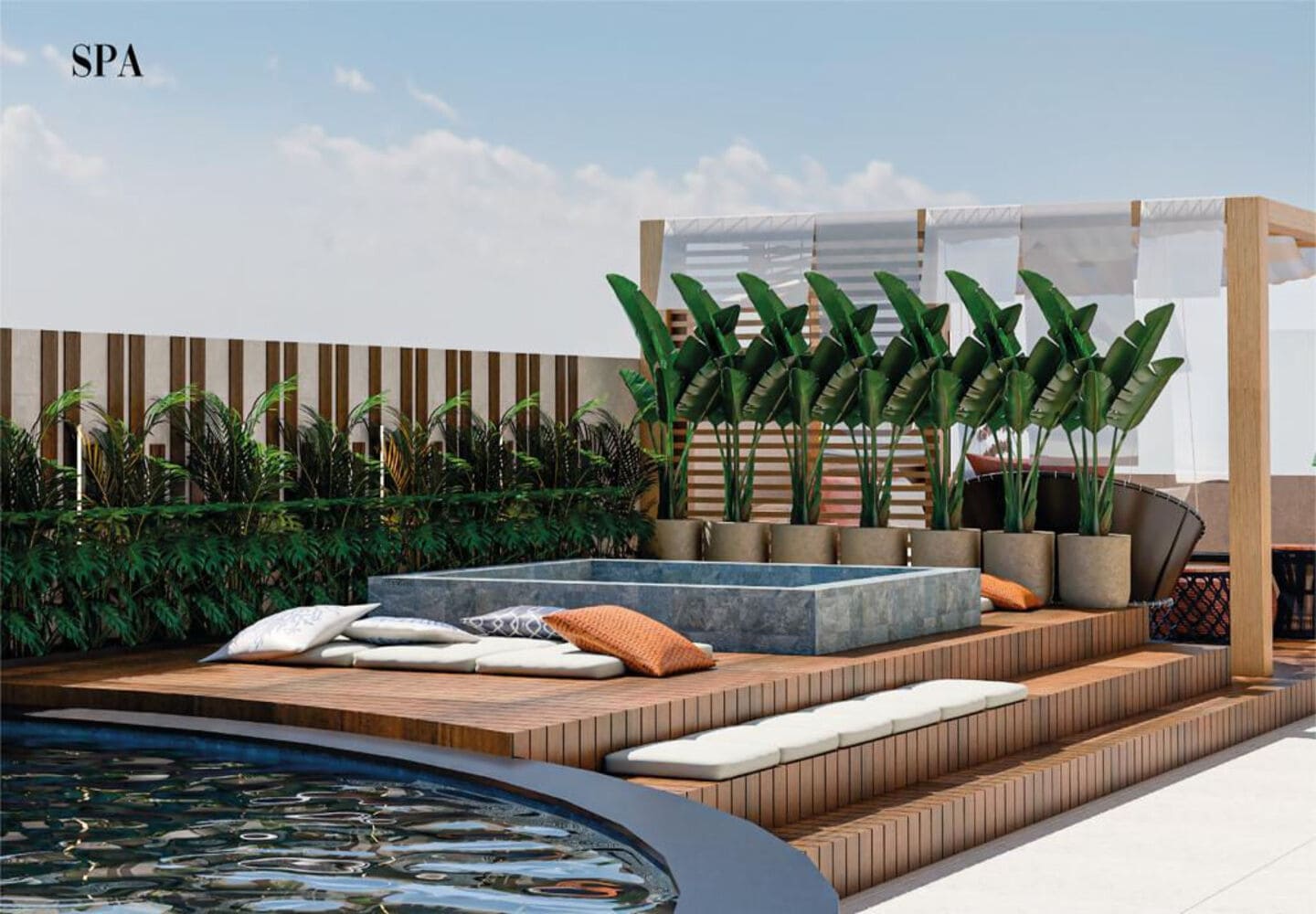 Area de lazer 1 do Grand Imperium Residence em Porto Belo SC