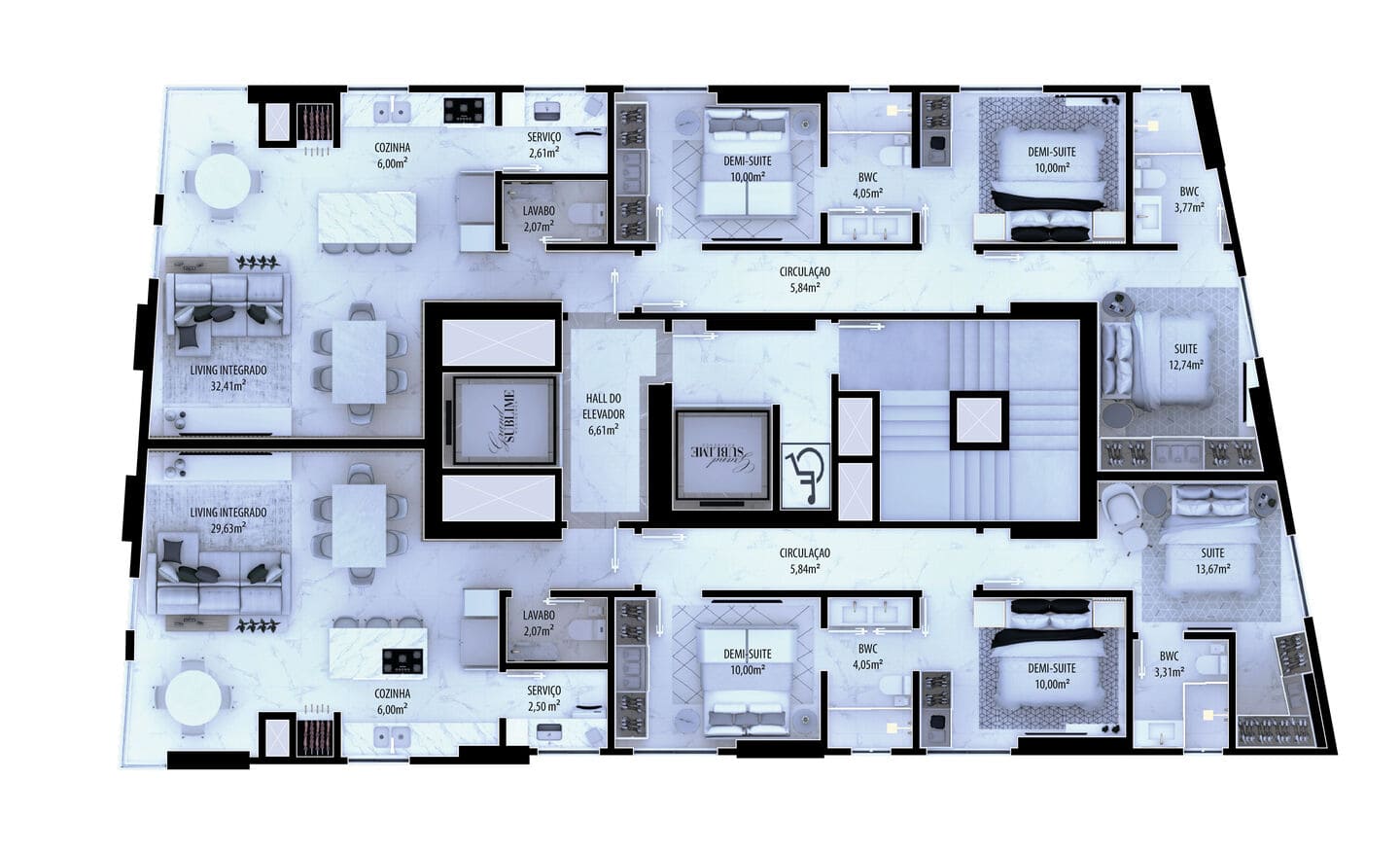 Area de lazer 11 do Grand Sublime Residence em Porto Belo SC