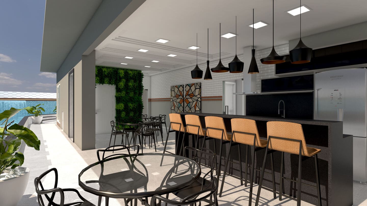 Area de lazer 2 do Grand Sublime Residence em Porto Belo SC