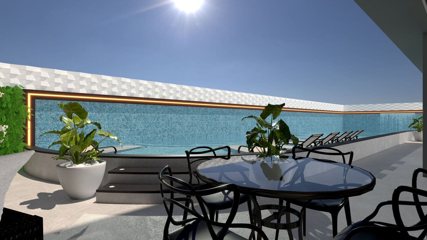 Area de lazer 1 do Grand Sublime Residence em Porto Belo SC