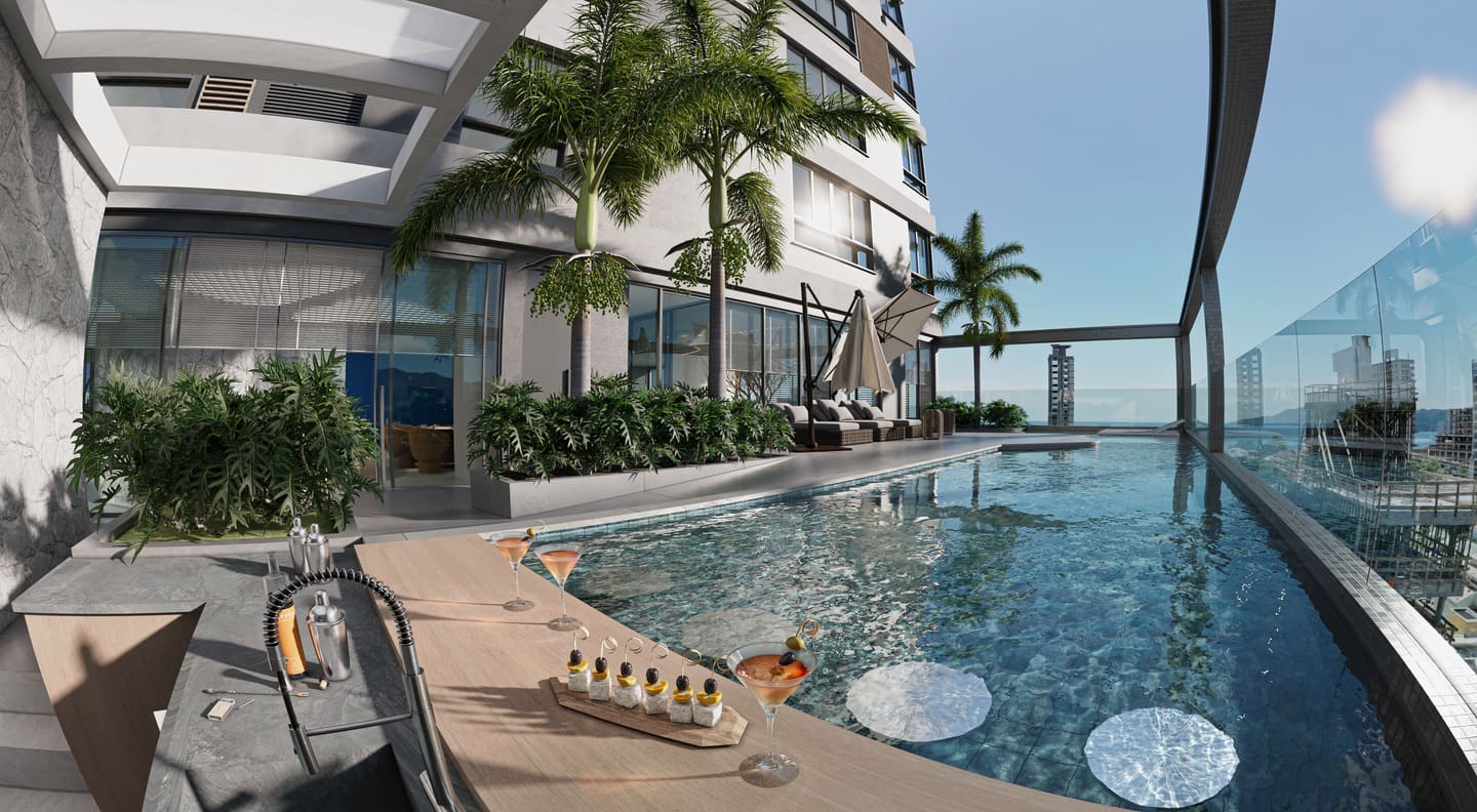 Render 1 do Hara Tower em Porto Belo SC