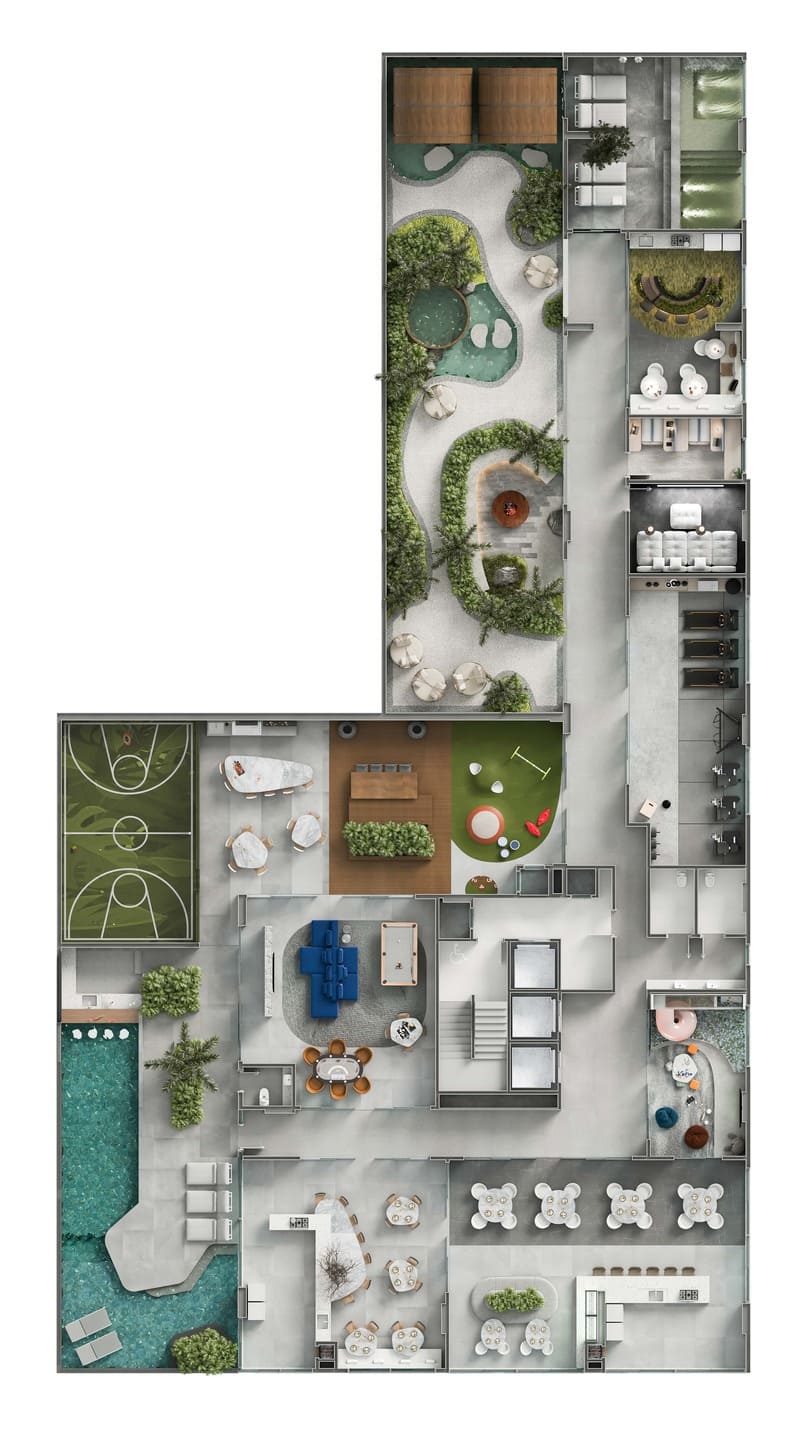 Planta 2 do Hara Tower em Porto Belo SC