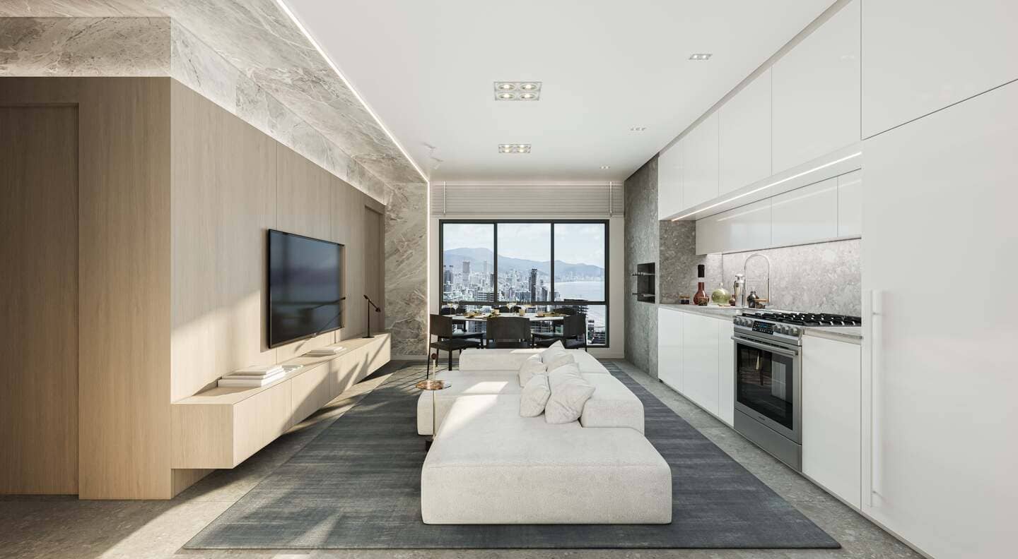 Render 3 do Hara Tower em Porto Belo SC