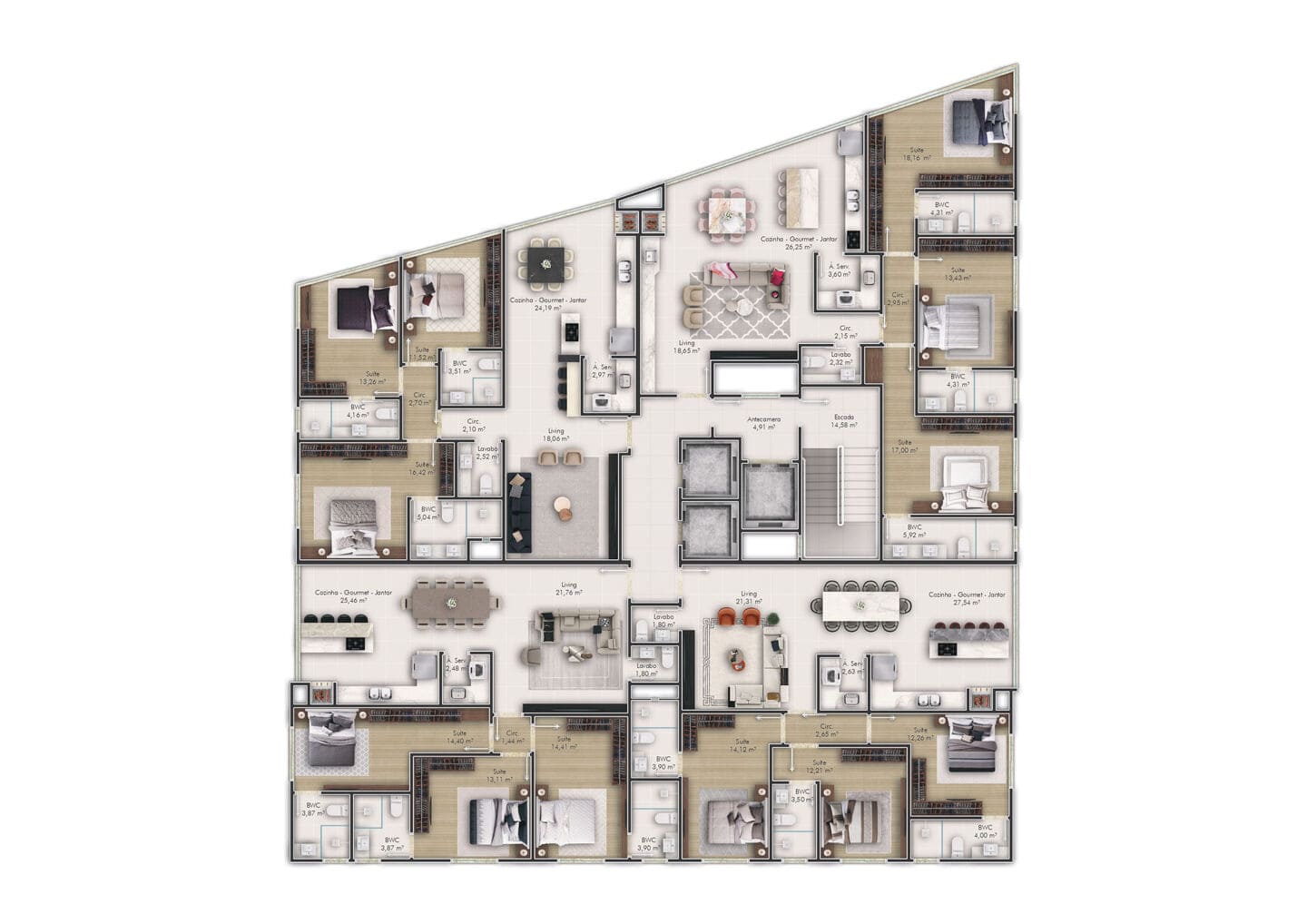 Planta 1 do Helsinki Home em Porto Belo SC