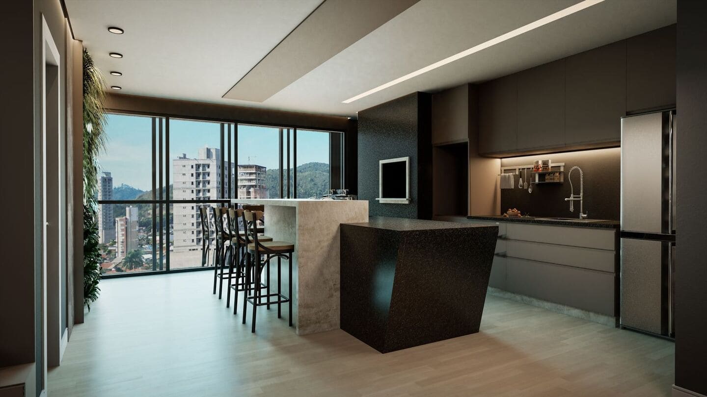Render 3 do Houston House em Porto Belo SC