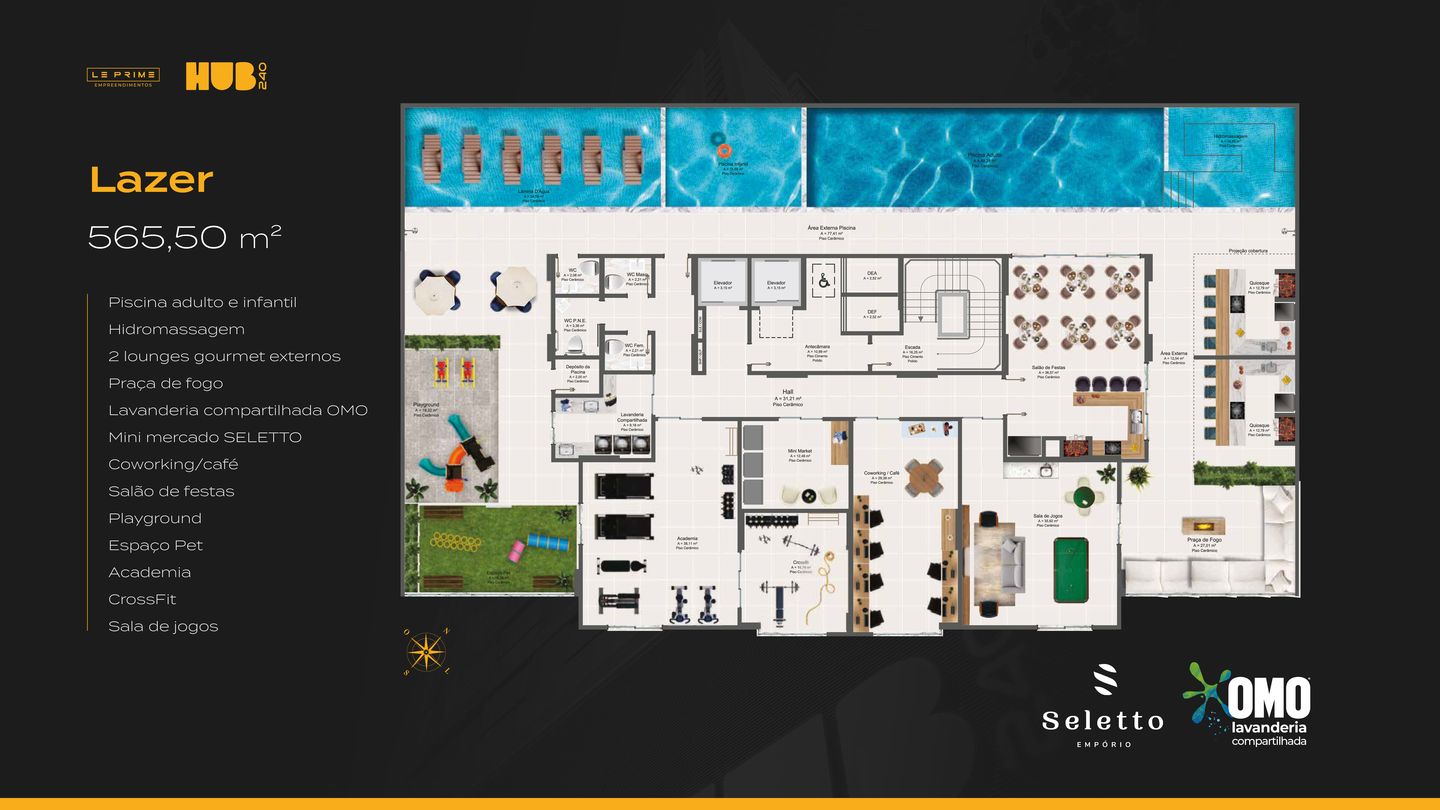 Planta 2 do Hub 240 em Porto Belo SC