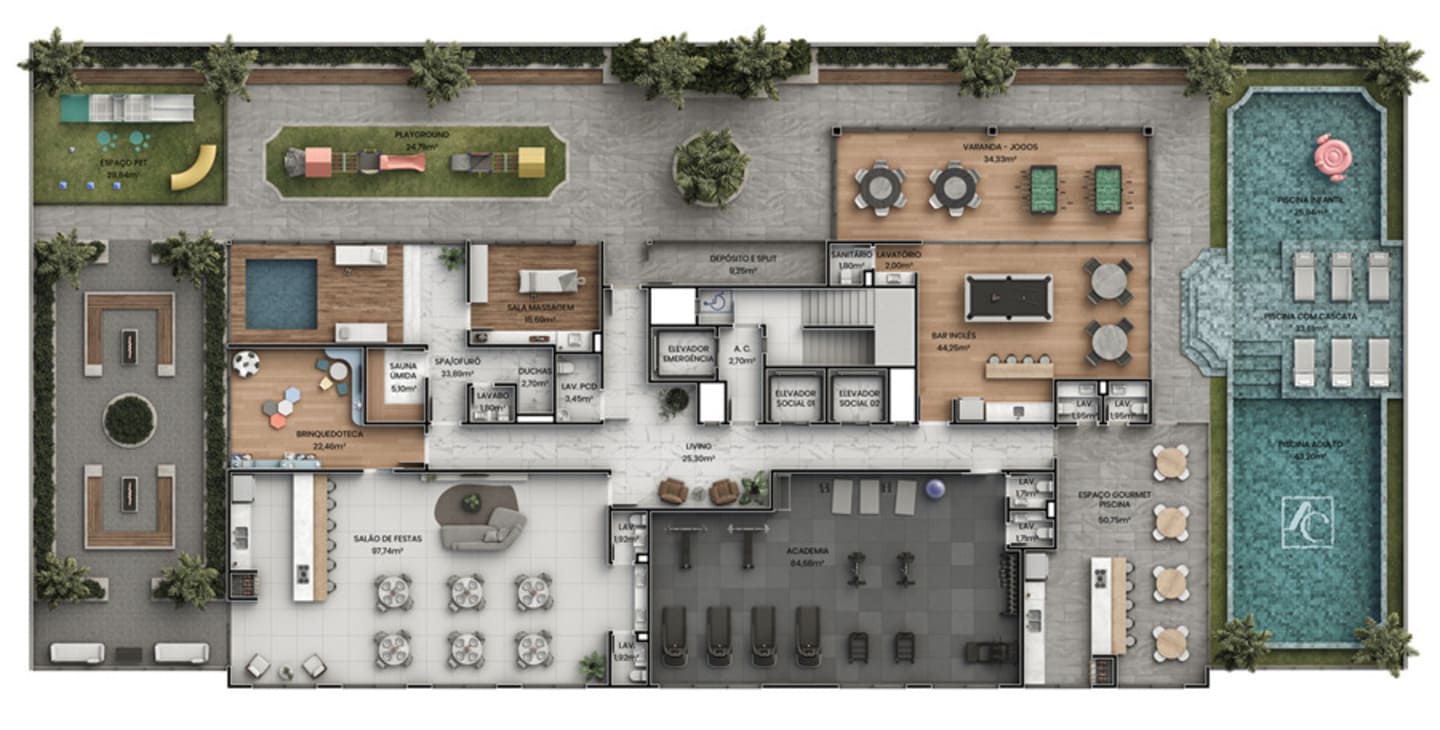 Planta 4 do Kensington Palace em Porto Belo SC