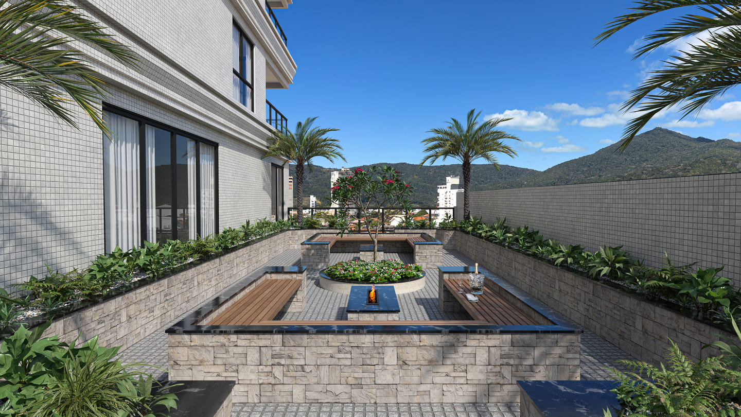 Area de lazer 1 do Kensington Palace em Porto Belo SC